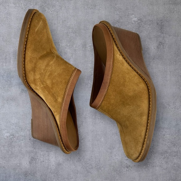 Antonio Melani Alpine Mules Tan Suede Leather Sz: 8.5M - Picture 7 of 10